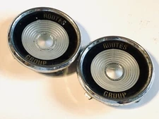 Rootes Group Dash Plug Emblem Blank Plate All Tabs, 2 vintage originals