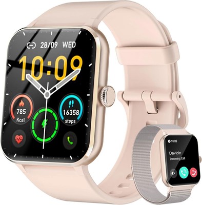 Bluetooth Smartwatch Damen Herren Android iOS Fitnessuhr Pulsuhr Schrittzähler