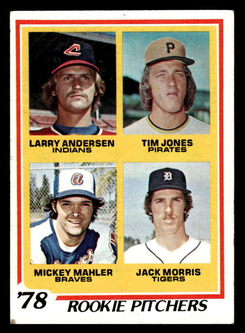 1978 TOPPS JACK MORRIS/ANDERSEN/JONES/MAHLER NM X6777 | eBay 1978 TOPPS JACK MORRIS/ANDERSEN/JONES/MAHLER NM X6777 | eBay