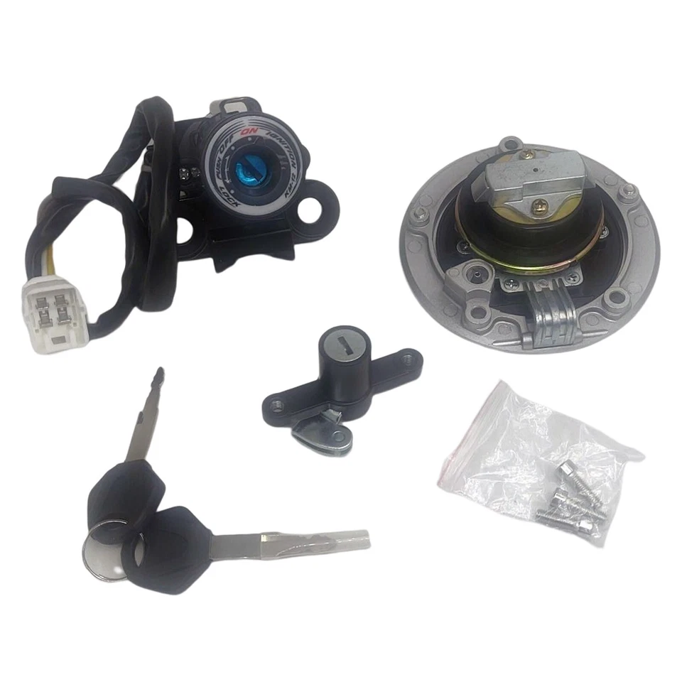 Ignition Switch Gas Fuel Tank Cap For Kawasaki Ninja 650/EX650 2013-2016 - Image 2 of 4