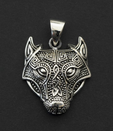 Collana Con Ciondolo A Forma Di Lupo, Da Uomo, Con Lupo Vichingo, Fenrir, Occhio Che Tutto Vede. - Italia - Foto 3