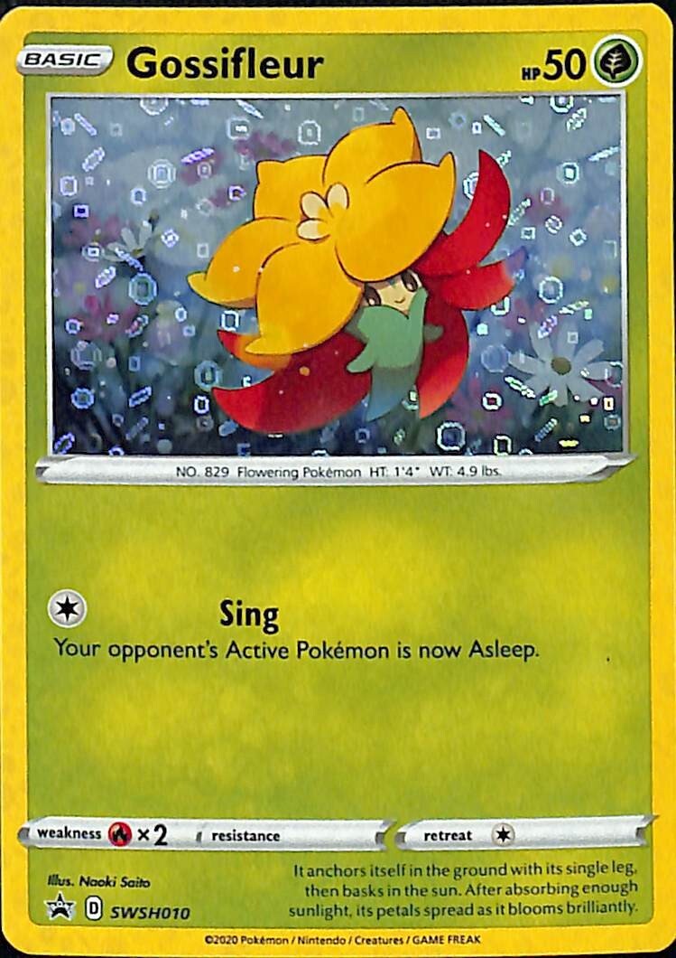 Gossifleur Holo SWSH010 Pokémon 2020 Black Star Promo - NM/M