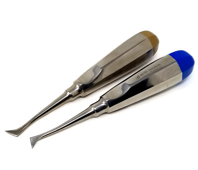 SET of 2 Dental Root Elevator CRYER # 44 & 45 -GERMAN STAINLESS STEEL