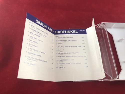 Rare Japanese Cassette Tape Simon And Garfunkel Super Best 20 With Lyric Insert - Picture 3 of 5