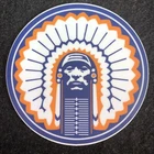 Chief Illiniwek Fighting Illini Vinyl Sticker 3" x 3" - Blue