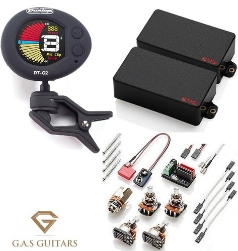 Set De Micros Humbucker EMG GTV Glenn Tipton - Rouge, Pour Guitare électrique - Installation Sans Soudure Incluse