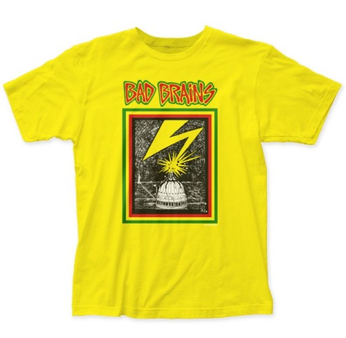 Bad Brains "Capitol" Yellow T-Shirt- Free Shipping - 第 1/2 張圖片