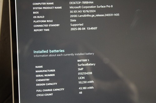 Microsoft Surface Pro 8 13" 256Go SSD Intel Core i5 1145G7 16Go RAM 48 Cycles - Photo 7/7