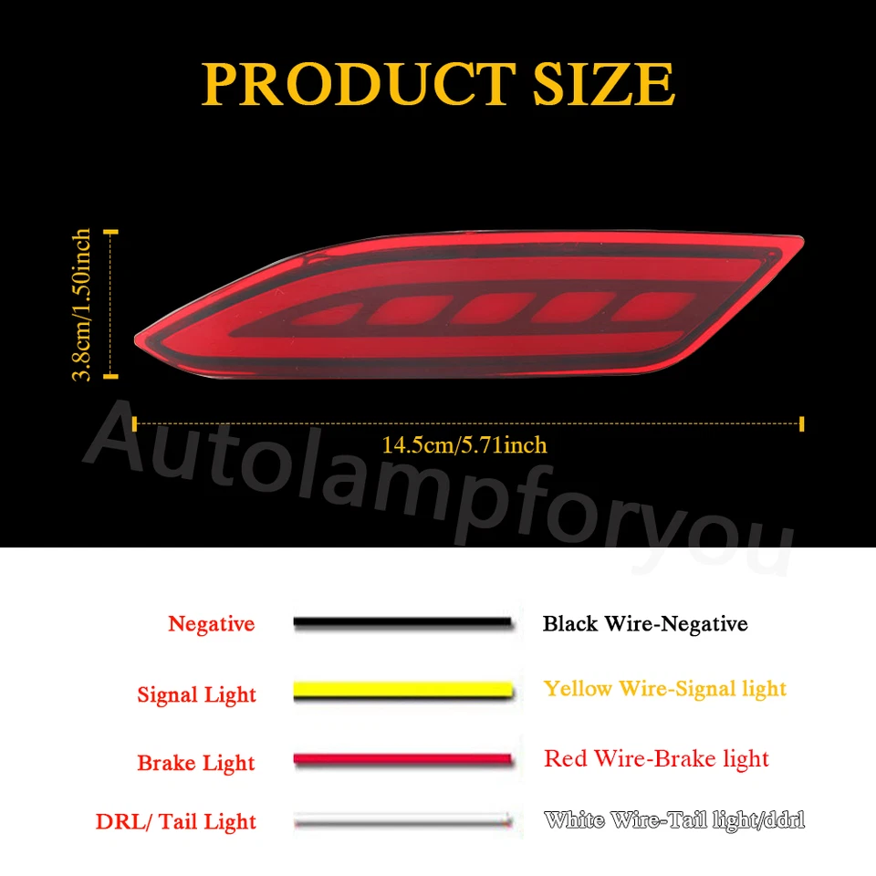 Luz antiniebla LED de parachoques trasero Vezel 2015-2021 para Honda HR-V Foto 4 de 4