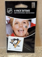 Pittsburgh Penguins NHL 4-Pack Temporary Tattoos - New