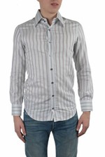 Dolce & Gabbana "Slim Fit" Men's Multi-Color Striped Dress Shirts US 15 IT 38