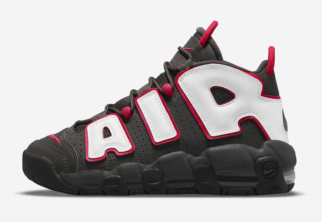 Nike Air More Uptempo 96 GS Ash Black Chicago Bulls Red Nike Air More Uptempo 96 GS Ash Black Chicago Bulls Red