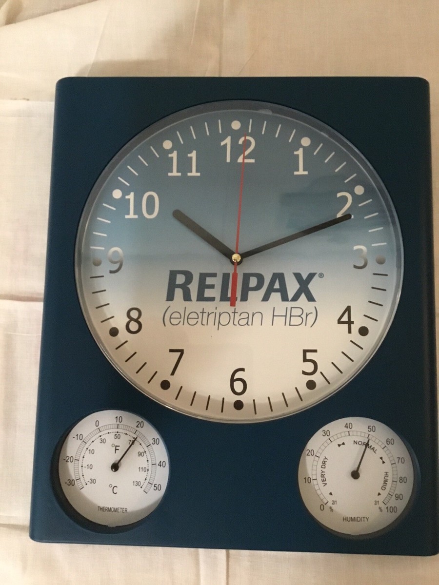 Vintage Pharmaceutical Advertising Clock from Pfizer - Advertising