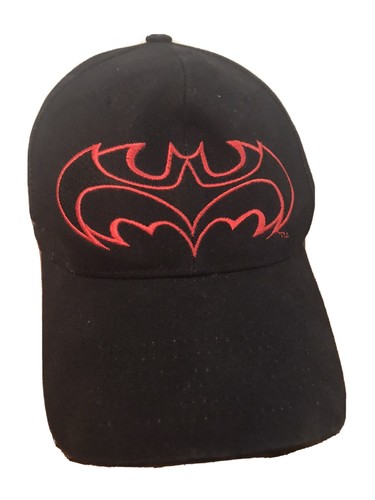 Vintage Batman Robin Logo Hat Cap Black 