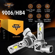 AUXBEAM 9006 LED Headlight Bulb Conversion Kit Low Beam White Super Bright 6500K