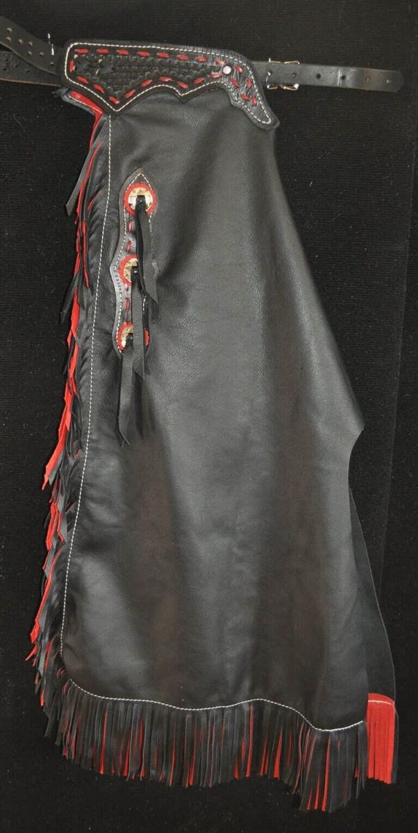 Chaps En Cuir Sur Mesure - Chaps Rodéo - R Bar K - Fabriqué Aux USA - Neuf
