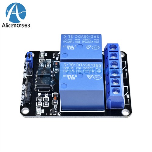 5V Two 2 Channel Relay Module With optocoupler For PIC AVR DSP ARM Arduino - Picture 7 of 10