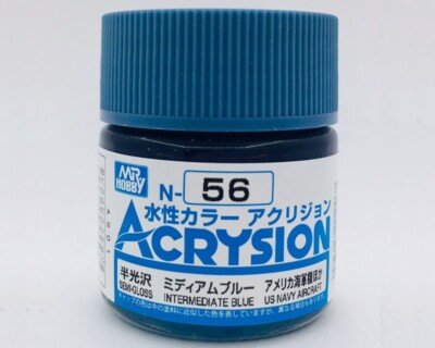 Mr.Hobby Acrysion Intermediate Blue - Semi-Gloss (10ml) N056 Modeling