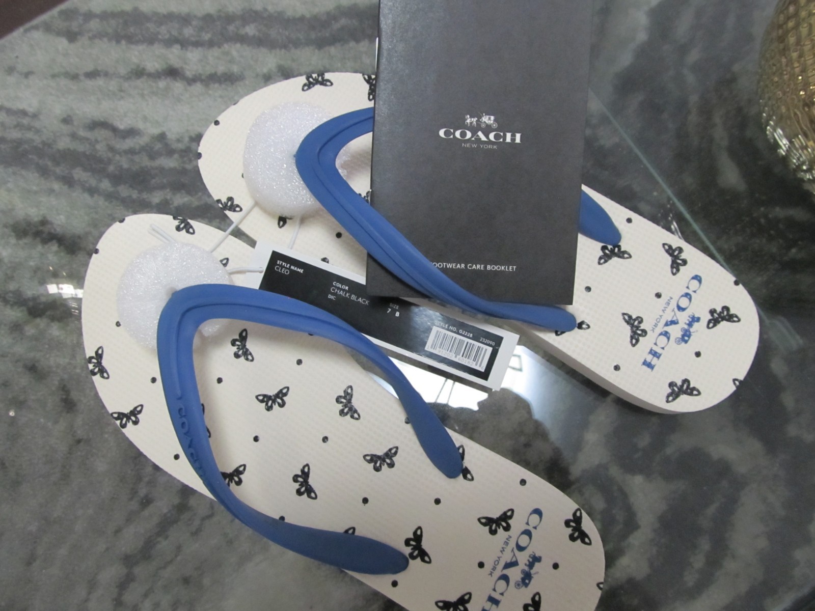 coach cleo flip flop