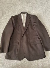 Vintage Blazer Haggar Magic Stretch brown men's jacket 42 Made in USA 70s 80s