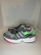 Adidas Yung-96 Big Kids Men Shoes Grey Two-Grey Three-Shock Pink DB2802 Sz 6.5