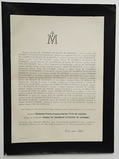 Vyau de Lagarde Chambrun Uxeloup Rosemont Announcement Villatte Prugnes 1893