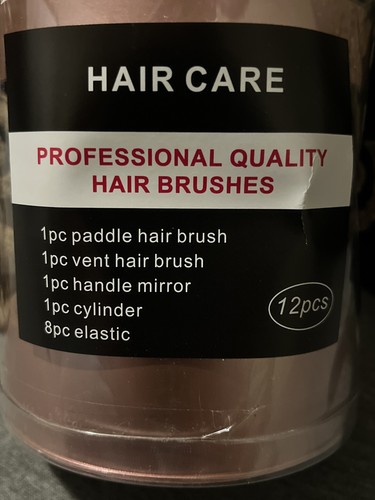 NEW SEALED! Hair Care Professional quality hair brushes! 12pcs PINK set - Picture 2 of 4