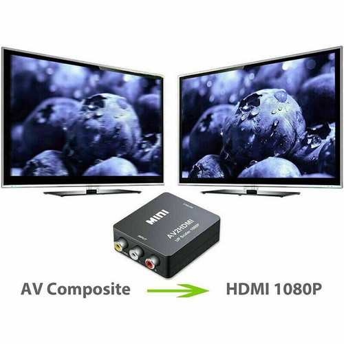 Av-Zu-Hdmi-Konverter-Adapter Videoaufnahme Rca Zu Hdmi Composite-Video-Audio ≌ - Bild 6 von 10