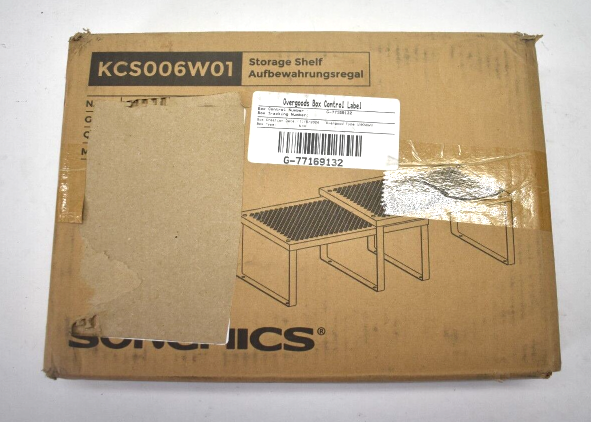 Songmics 4-Piece Stackable Spice Rack Cabinet Shelf Countertop Organizers-image