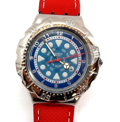 Swatch Irony Scuba Watch WIND JAMMER YDS104 with Case & Papers 1996 Gents NEW