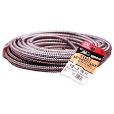 100 ft Southwire 12/3 Light-Weight Steel Armored Cable 600V AC BX
