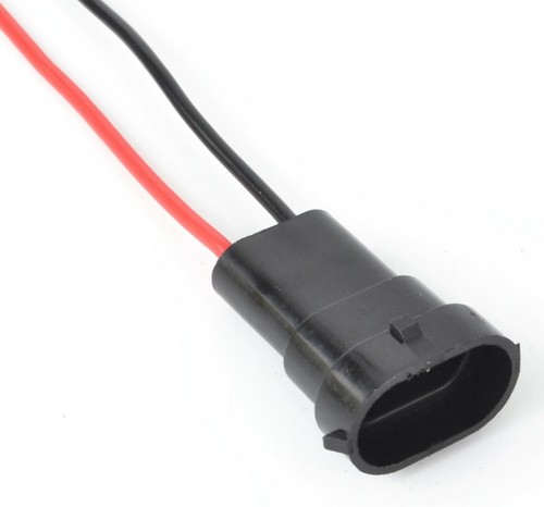 Wire Pigtail Male Extension H11 Two Harness Headlight Low Bulb Connector Socket - Picture 5 of 5