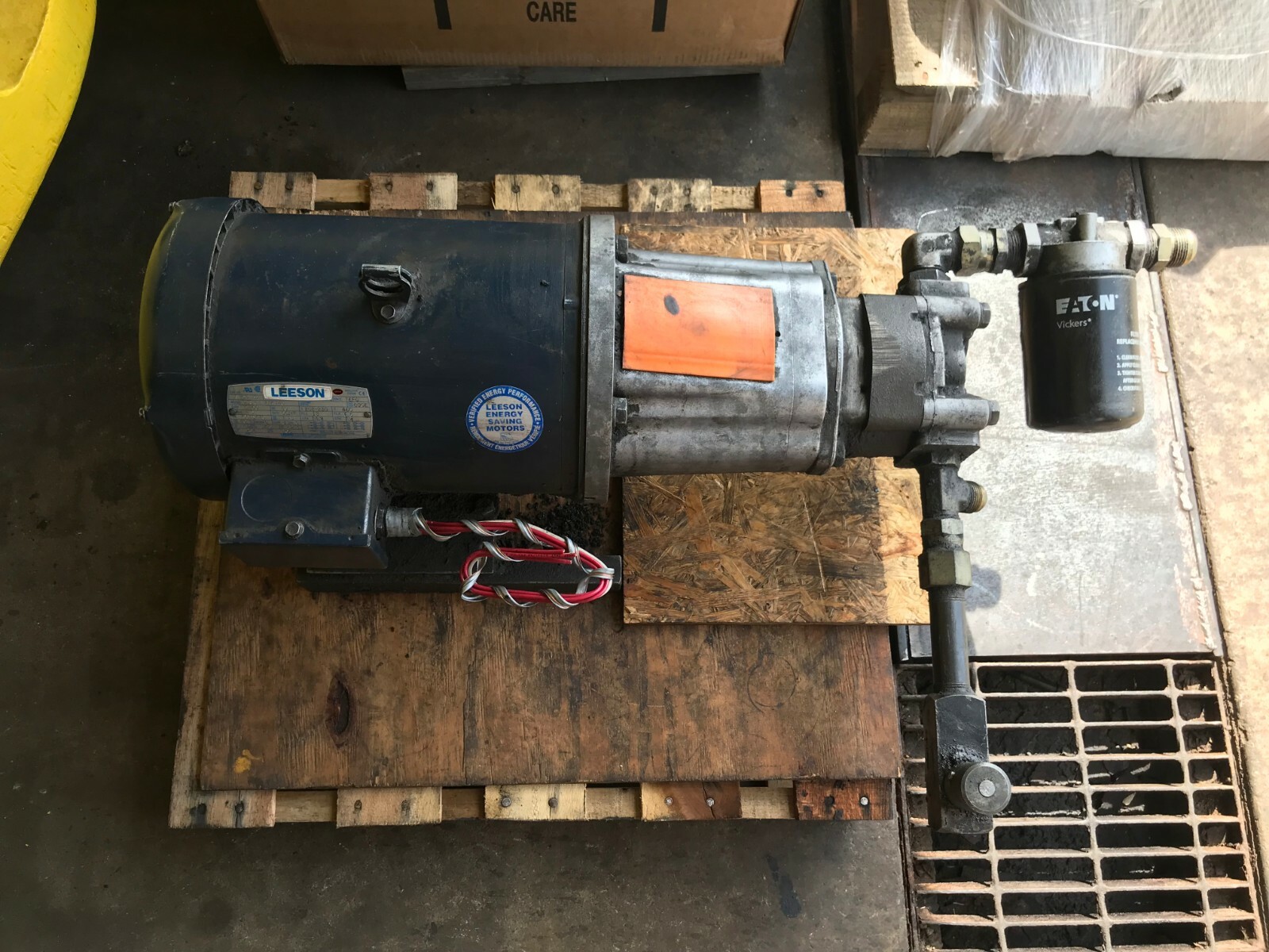 Leeson Hydraulic Pump with Motor 5HP Item 1052 eBay