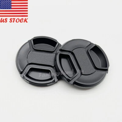 4pcs x 55mm Plastic Snap-On Front Lens Cap Cover for Canon Nikon SLR DSLR Camera
