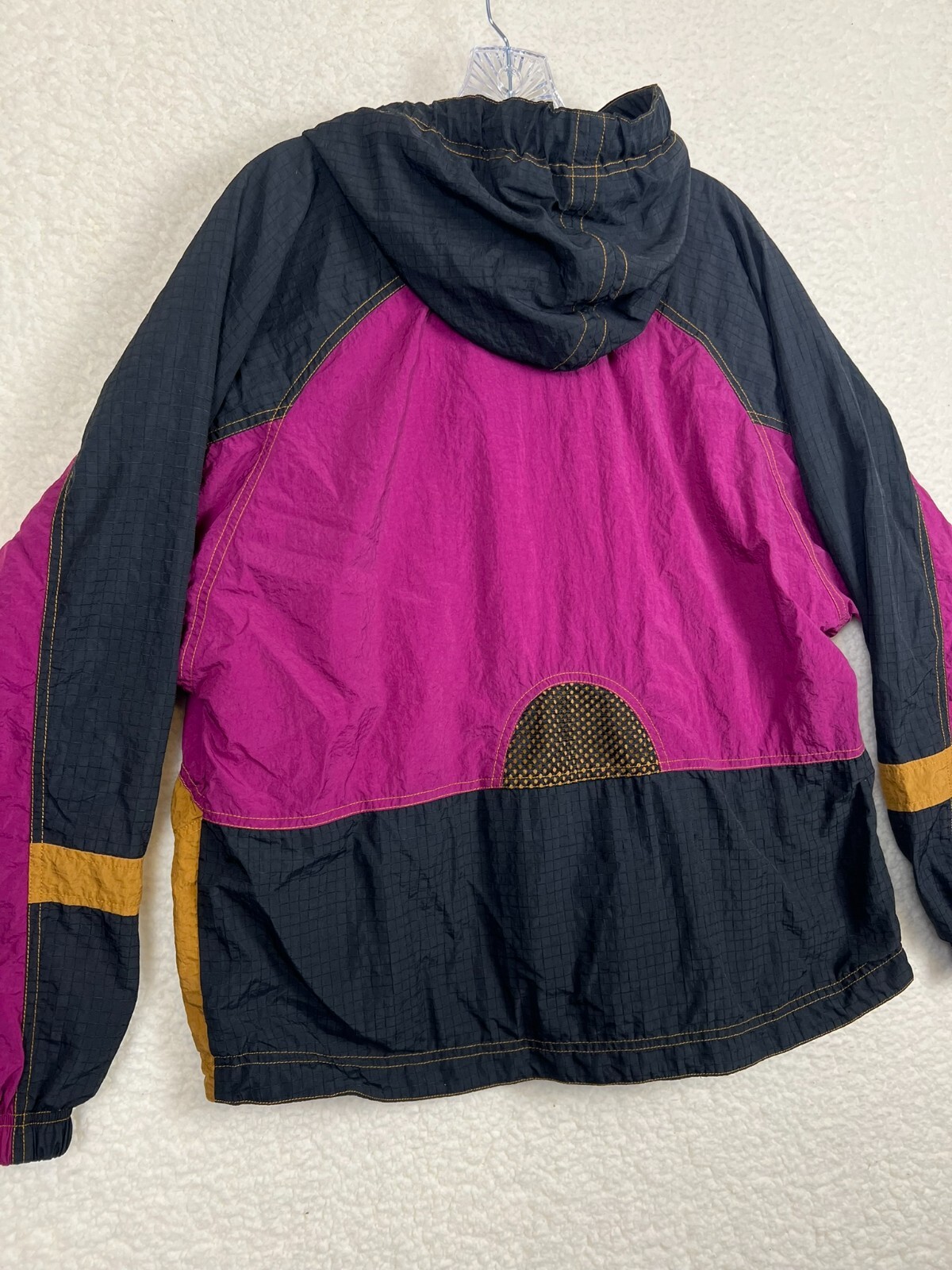 SACAI X NIKE Giacca a vento vintage Nike donna media full zip foderata a blocchi di colore cappotto