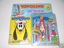 WALT DISNEY pres "FANTASTICO TIKI TIKI BOAT DI PIPPO" TOPOLINO GADGET IN BLISTER