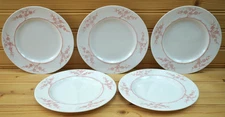 Spode Blanche de Chine Pink (5) Bread & Butter Plates, 6 3/8"  (B30)