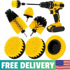 8 Pcs Drill Brush Attachment Set, Power Cleaning Scrub Brush Kit with Extend Lon