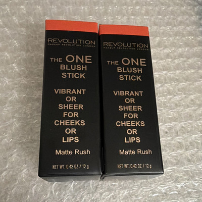 Revolution The One Blush Stick Matte Rush Matte 0.42 oz / 12 g set of 2