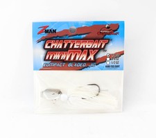 Zman Chatterbait Mini Max Sinking Lure 1/4 oz Pearl Ghost (7784)