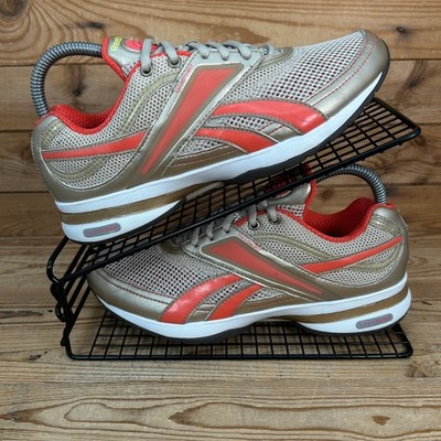 Reebok Turnschuhe Damen Größe UK 4 EasyTone SmoothFit grau orange Run Fitnessschuhe