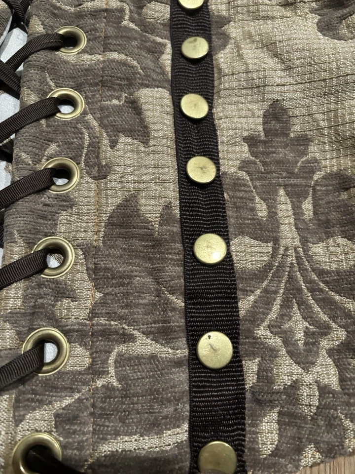 Corsé Damisela In This Dress vintage marrón tostado color crema Foto 3 de 4