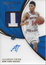2018-19 Immaculate Collection #102 Allonzo Trier RC Auto Jersey /99 - BSK