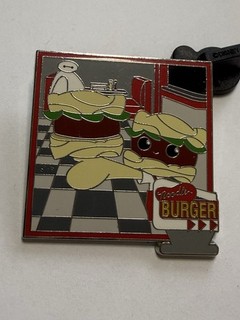 Big Hero 6 Baymax Burger Distinctively Disney Dining Mystery 2022 LR Disney Pin