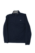 Vineyard Vines Childrens Boys 1/2 Zipper Sweatshirt Navy Blue Size 16