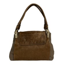 Max Mara - Gray Beige Brown Leather Shoulder ...