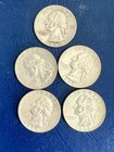 1959 Washington Quarter 90% Silver Denver Mint Big US Coins Auction NR QTY 5