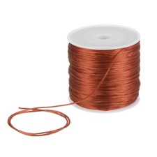 1.5mm Nylon Satin Cord 60 Yards Bracelet String Beading Thread, Burgundy Red
