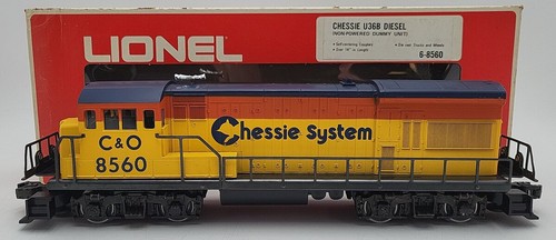Locomotora diésel sin motor Lionel 6-8560 O Chesapeake y Ohio U36B #8560 EX | Condition: Used