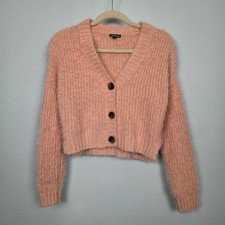 Sweater Wild Fable Women XS Pink Ribbed Knit Crewneck Pullover